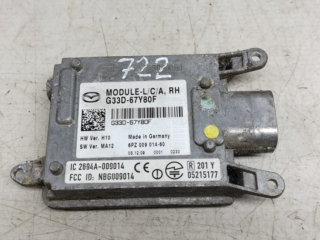 Modul senzor unghi mort g33d-67y80f Mazda CX-7 [facelift] [2009 - 2012] 2.2 MZR-CD R2AA