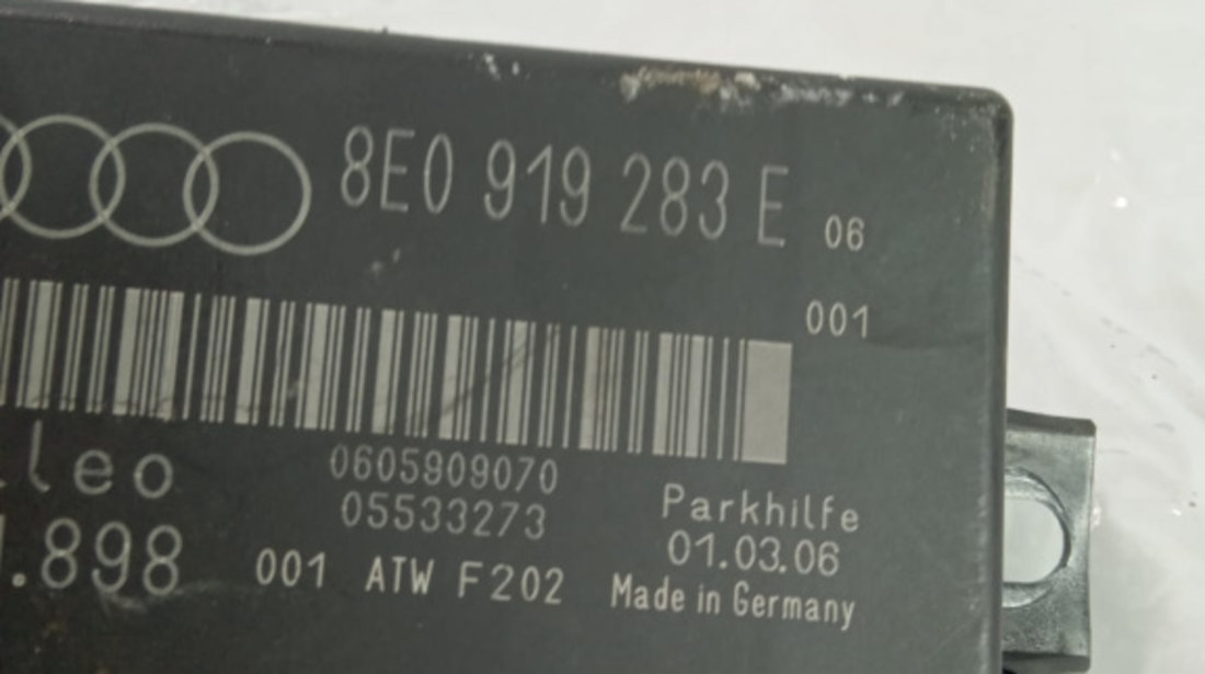 Modul senzori de parcare 8e0919283e Audi A4 B7 [2004 - 2008] 2.0 tdi BPW
