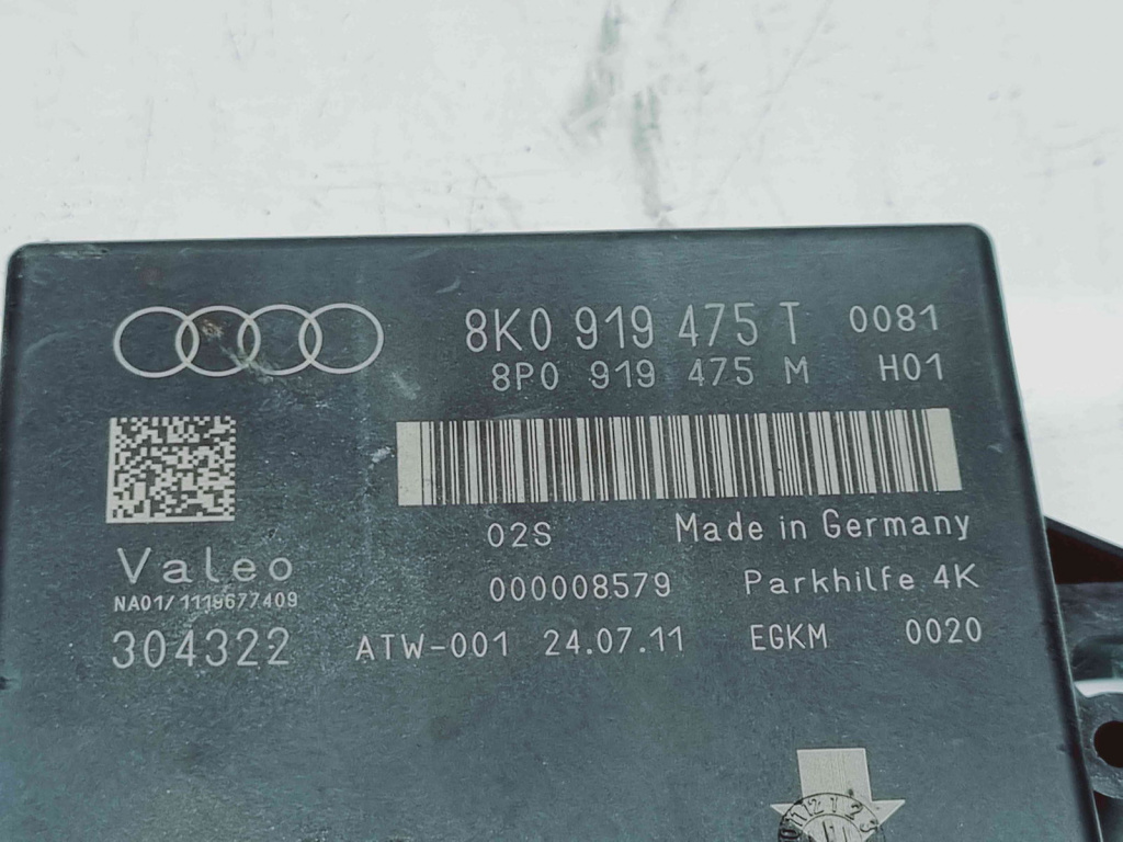 Modul senzori parcare Audi A4 (8K5, B8) Avant [Fabr 2008-2015] 8K0919475T