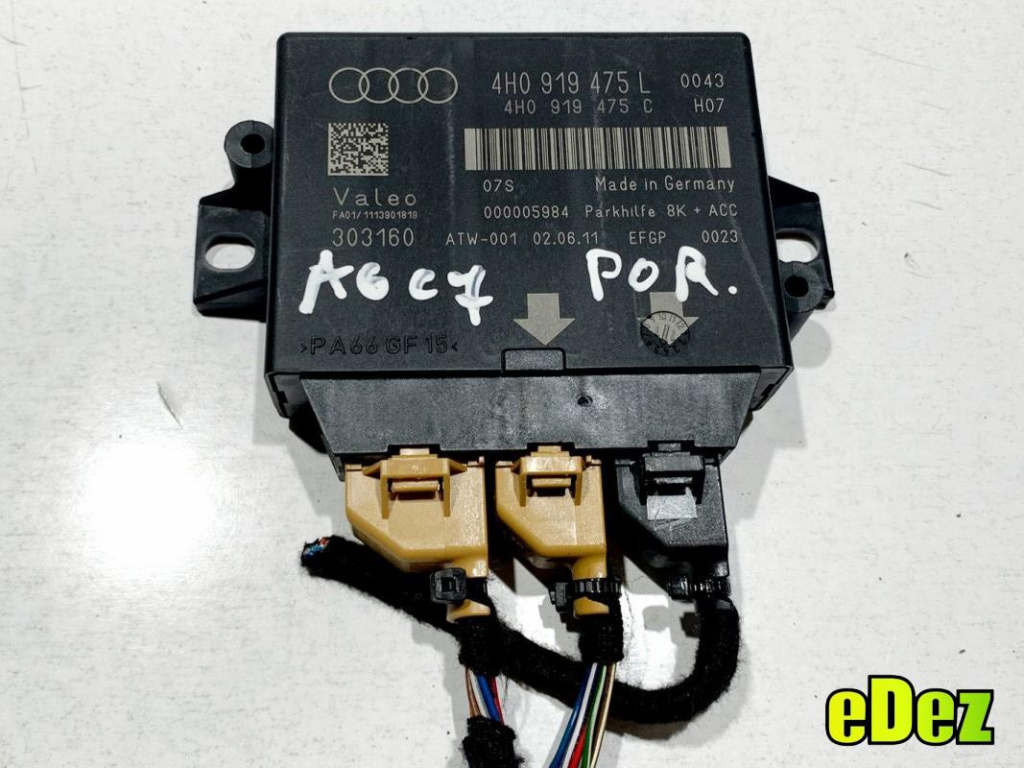 Modul senzori parcare Audi A8 (2009-2017) [4H] D4 4H0919475L