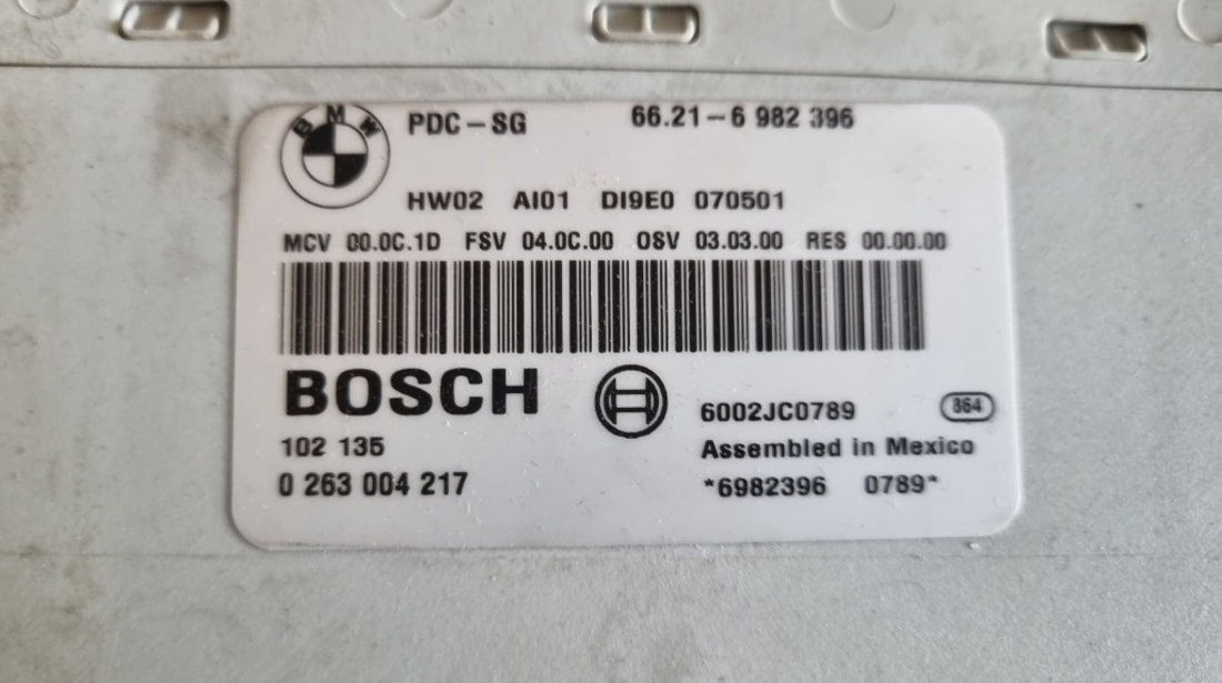 Modul senzori parcare BMW Seria 3 E90 cod piesa : 6982396