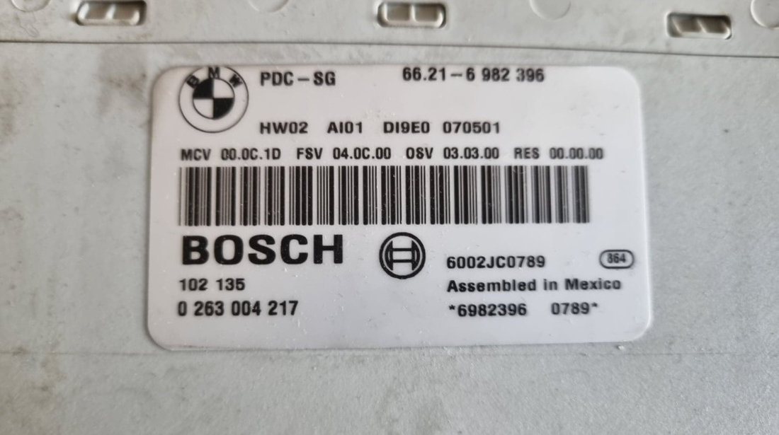 Modul senzori parcare BMW Seria 3 E92 cod piesa : 6982396