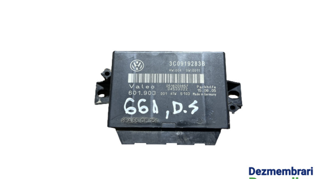 Modul senzori parcare Cod: 3C0919283B Volkswagen VW Passat B6 [2005 - 2010] Sedan 4-usi 2.0 TDI MT (140 hp) LA7W