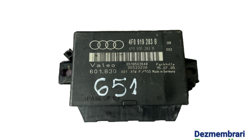 Modul senzori parcare Cod: 4F0919283B 4F0910283B Audi A6 4F/C6 [2004 - 2008] Sedan 2.7 TDI MT (180 hp)