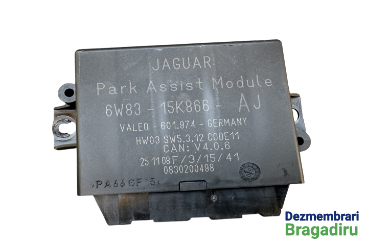 Modul senzori parcare Cod: 6W83-15K866-AJ Jaguar XF X250 [2007 - 2011] Sedan 4-usi 2.7D AT (207 hp) Cod motor: AJD
