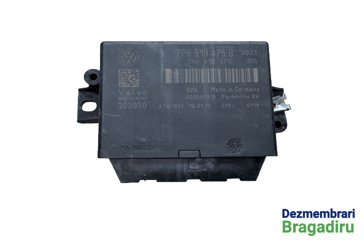 Modul senzori parcare Cod: 7P6919475B Volkswagen VW Touareg generatia 2 7P [2010 - 2014] Crossover 3.0 TDI Tiptronic 4Motion (245 hp) Cod motor: CRC Cod cutie: NAC Cod culoare: LG7W