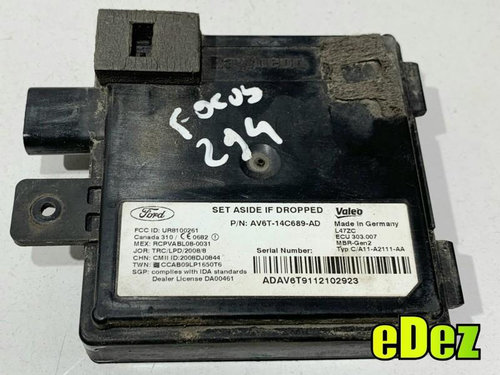 Modul senzori parcare Ford Focus 3 (2011-2015) AV6T-14C689-AD