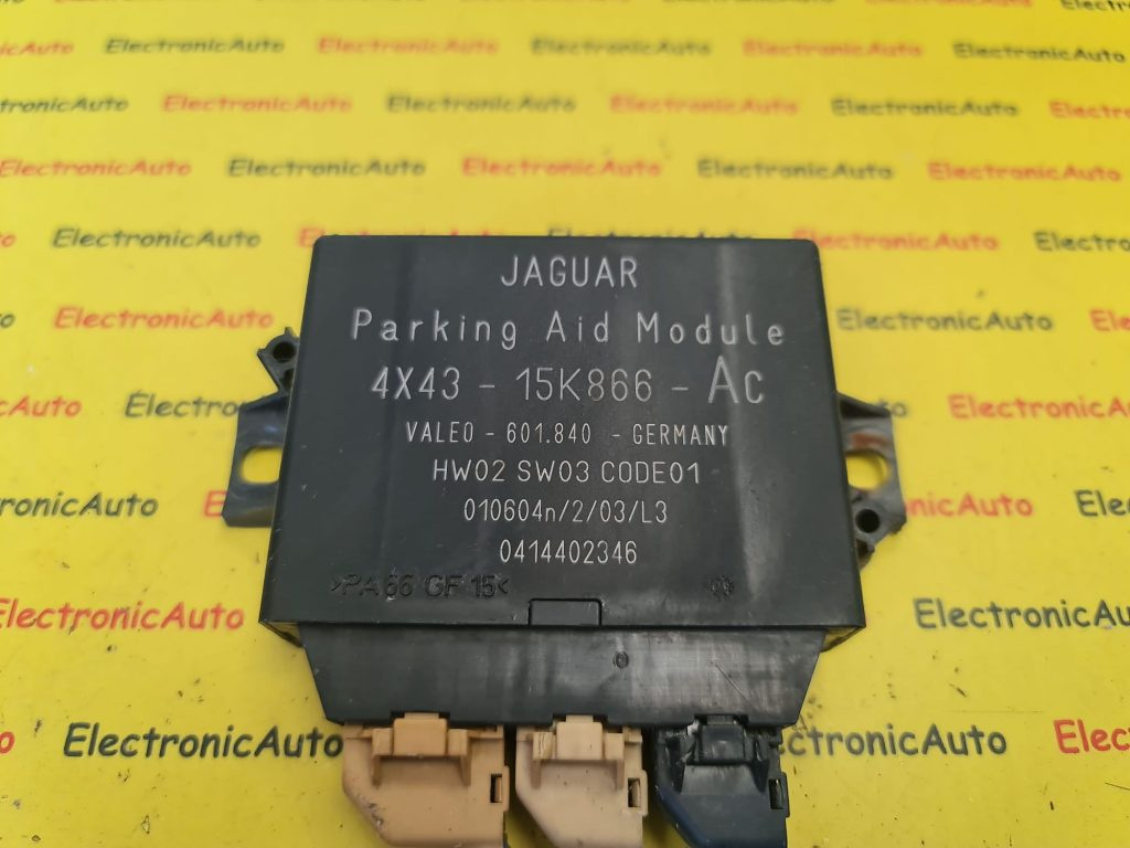 Modul senzori parcare Jaguar X-type, 4X4315K866AC, 601840,