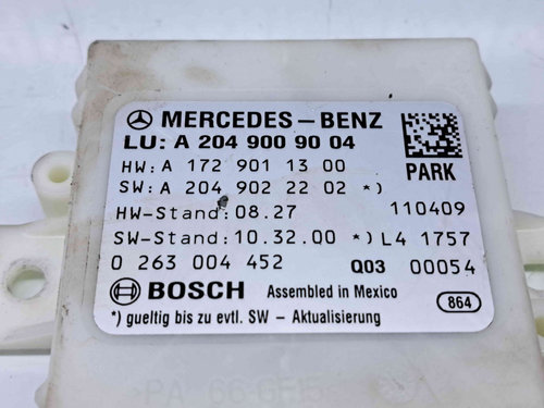 Modul senzori parcare Mercedes Clasa C (W204) [Fabr 2007-2014] A2049009004
