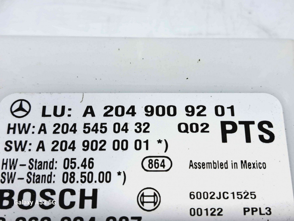 Modul senzori parcare Mercedes Clasa C (W204) [Fabr 2007-2014] A2049009201