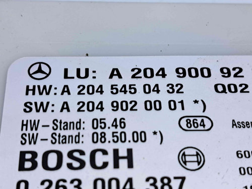 Modul senzori parcare Mercedes Clasa C (W204) [Fabr 2007-2014] A2045450432