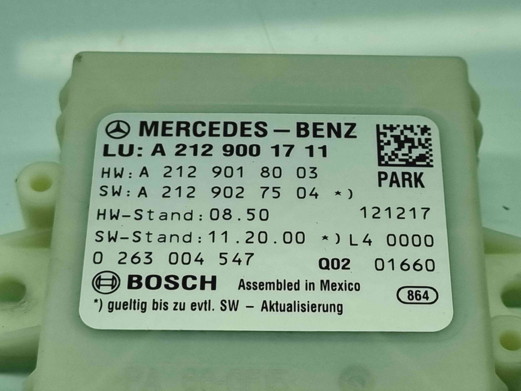 Modul senzori parcare Mercedes Clasa E (W207) Coupe AMG [Fabr 2009-2012] A2129001711