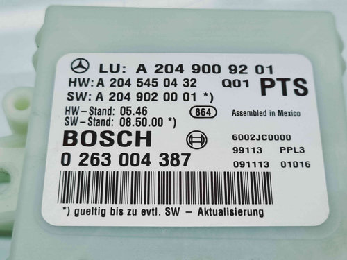 Modul senzori parcare Mercedes Clasa GLK (X204) [Fabr 2008-prezent] A2049009201 3.0 CDI 642961 165KW...