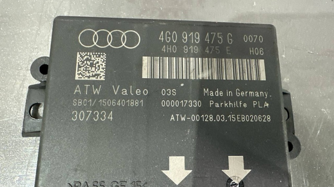 Modul senzori parcare PDC 4G0919475G AUDI A7 Sportback (4GA, 4GF) 3.0 TDI quattro 211 cai