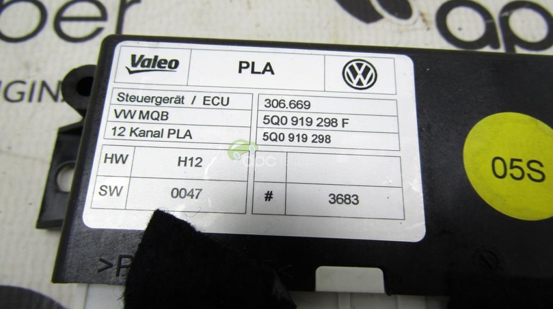 Modul senzori Parcare PDC Audi A3 8V - VG Golf 7 cod 5Q0919298F