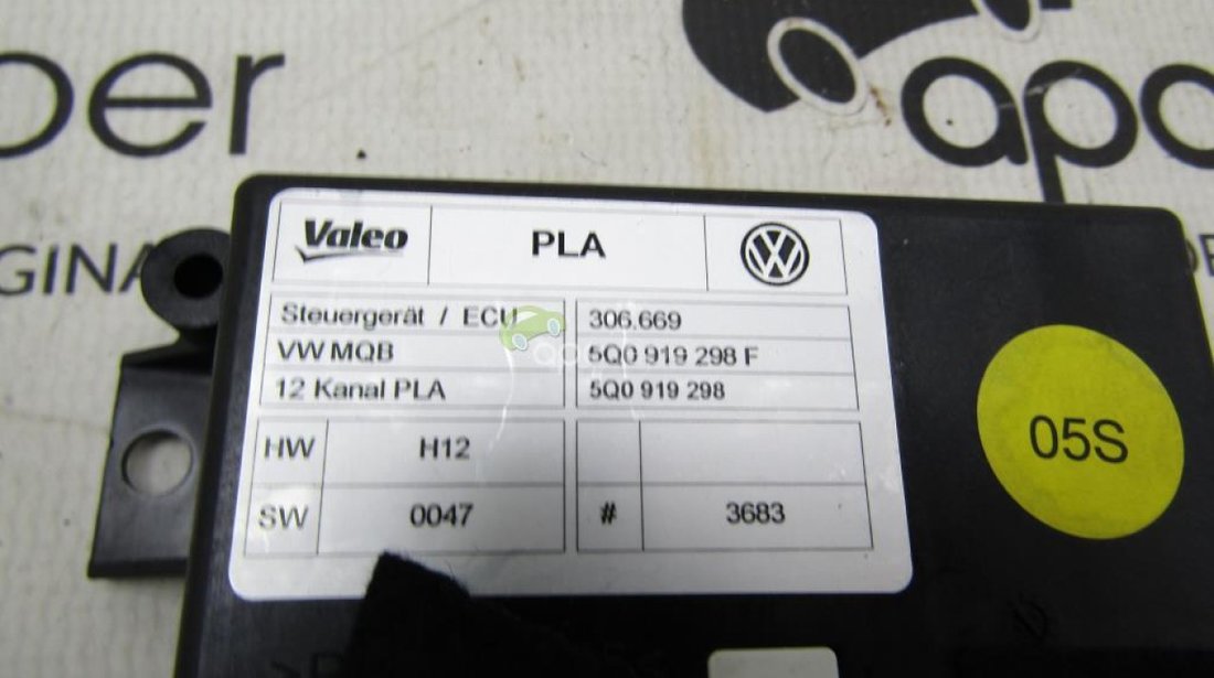 Modul senzori Parcare PDC Audi A3 8V - VG Golf 7 cod 5Q0919298F