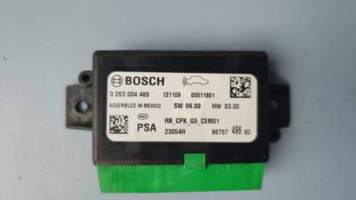 Modul senzori parcare Peugeot 208 1.6 HDI 9HP 2013 Cod : 0263004465 / 9675749680