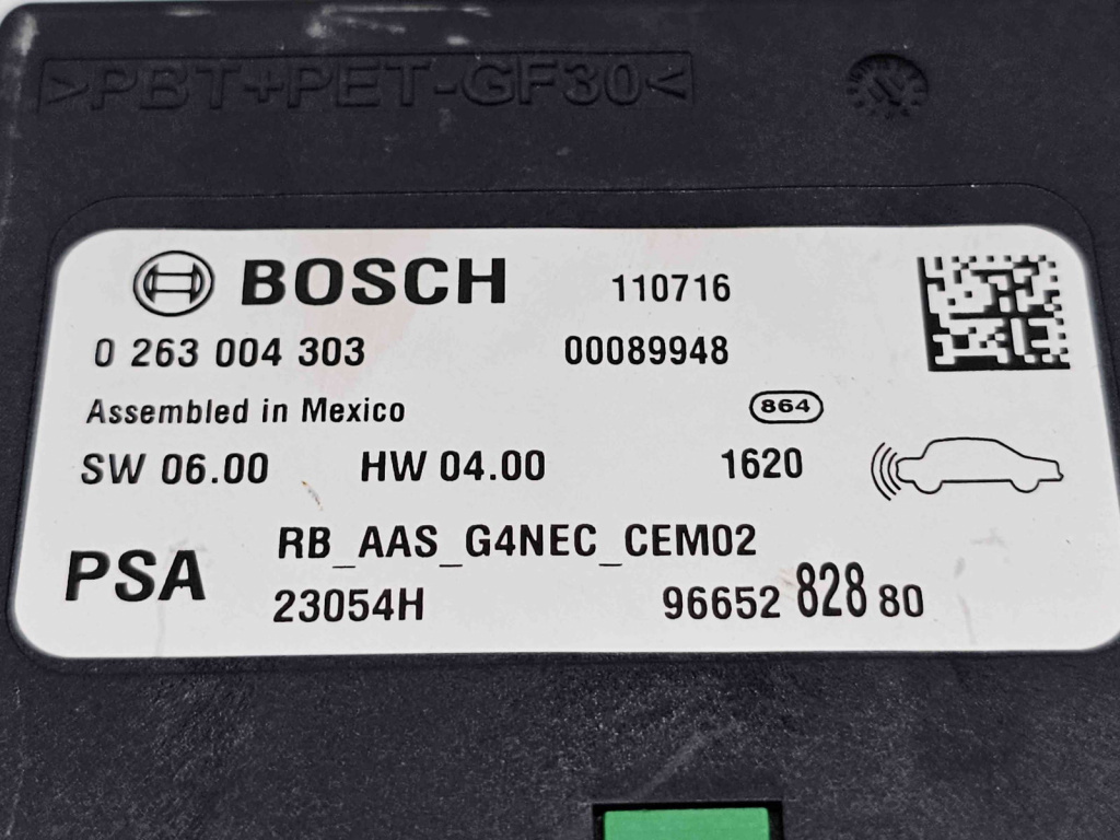 Modul senzori parcare Peugeot 508 Break GT [Fabr 2010-2018] 9665282880