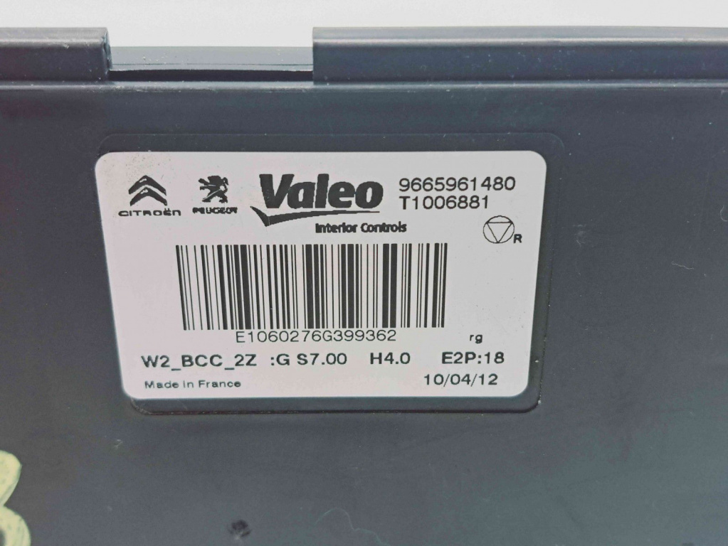 Modul senzori parcare Peugeot 508 [Fabr 2010-2018] 9665961480