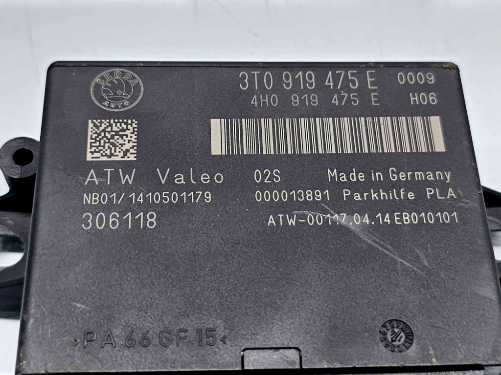 Modul senzori parcare Skoda Yeti (5L) [Fabr 2009-2020] 3T0919475E