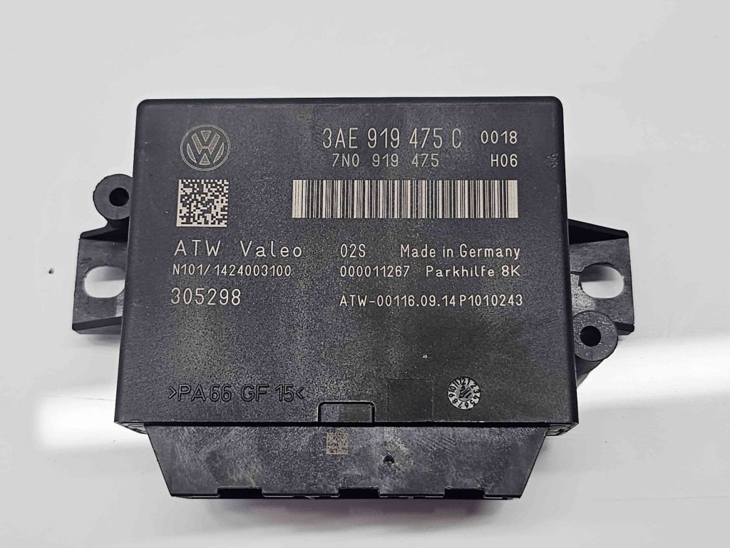 Modul senzori parcare Volkswagen Passat B7 (362) [Fabr 2010-2014] 3AE919475C