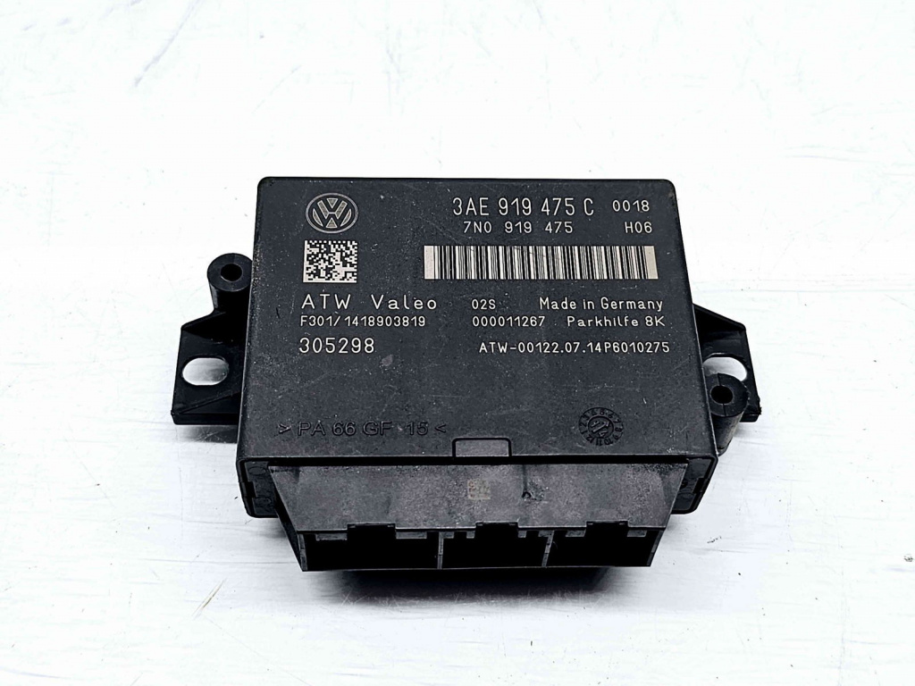 Modul senzori parcare Volkswagen Passat B7 (362) [Fabr 2010-2014]3AE919475C