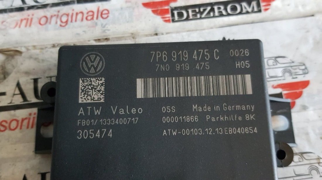 Modul senzori parcare VW Touareg 7P cod 7p6919475c