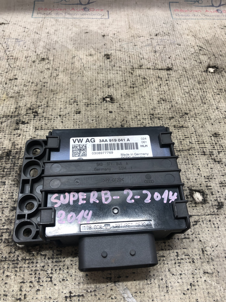 Modul Start-Stop Skoda Superb 2 2.0 Motorina 2014, 3AA919041A / FACELIFT