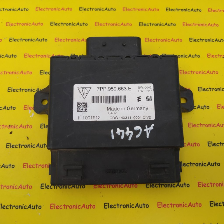 Modul Start/Stop Volkswagen Touareg, 7PP959663E, 111001912,