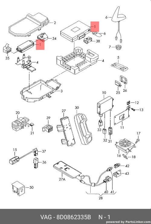 Modul telefon Audi A6 4B 2002 2003 Sedan OEM 8D0862335B