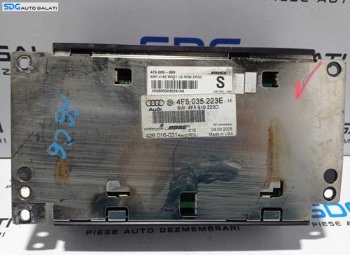 Modul Unitate Amplificator Audio BOSE Audi A6 C6 2005 - 2011 Cod 4F5035223E 4F5910223D [L2471]