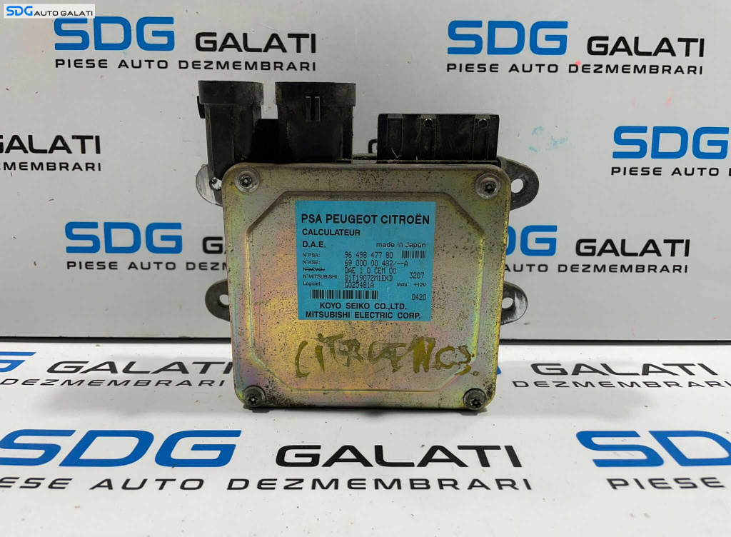 Modul Unitate Calculator Caseta Coloana Ax Volan Servodirectie Citroen C3 2002 - 2009 Cod 9649847780 [L3762]