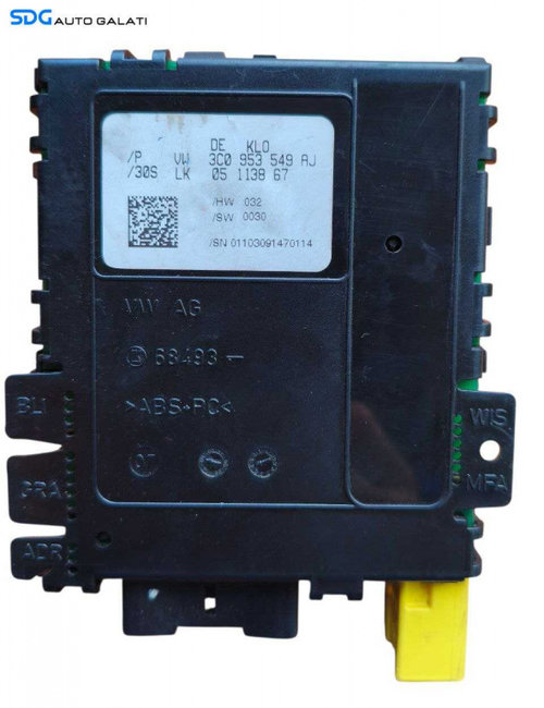Modul Unitate Calculator Coloana Volan Volkswagen Passat B6 2005 - 2010 Cod 3C0953549AJ [LR1687]
