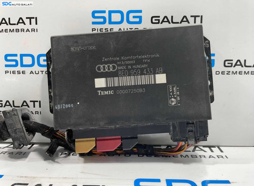 Modul Unitate Calculator Control Confort Audi A4 B6 2001 - 2005 Cod 8E0959433AB [L4286]
