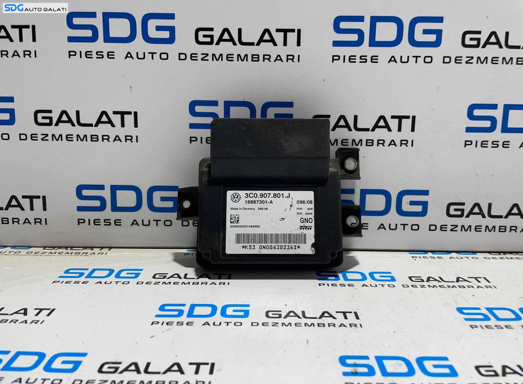 Modul Unitate Calculator Frana de Mana Electrica Volkswagen Passat B6 2005 - 2010 Cod 3C0907801J 3C0.907.801.J [L3281]