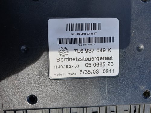 MODUL UNITATE CONTROL, 7L6937049K, VW TOUAREG, 2.5TDI