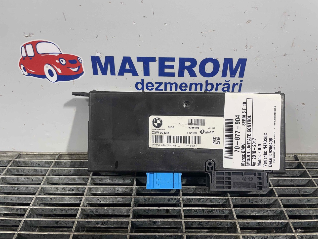 MODUL UNITATE CONTROL BMW SERIA 5 F 10 SERIA 5 F 10 2.0 D - (2010 2017)