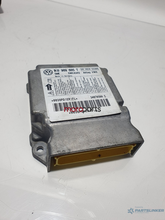 Modul/unitate de control airbaguri VOLKSWAGEN GOLF PLUS 5M1, 521 2004 - 2013 1.9 TDI BKC, BLS, BXE VAG 5wk43412 1k0 909 605 T