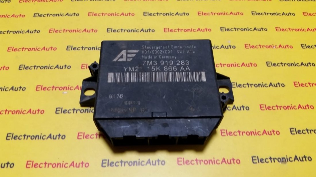 Modul unitate de control asistenta parcare Ford, VW 7M3919283, 7M3 919 283