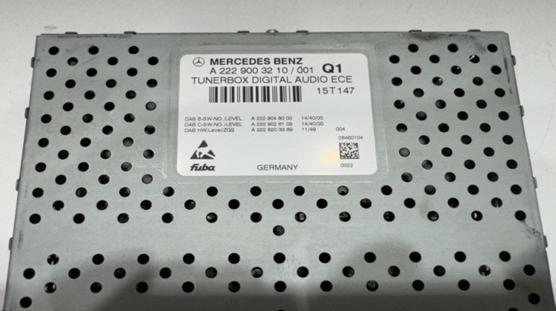 Modul / Unitate Radio A2229003210 Mercedes-Benz C-Class W205/S205/C205 [2014 - 2018]