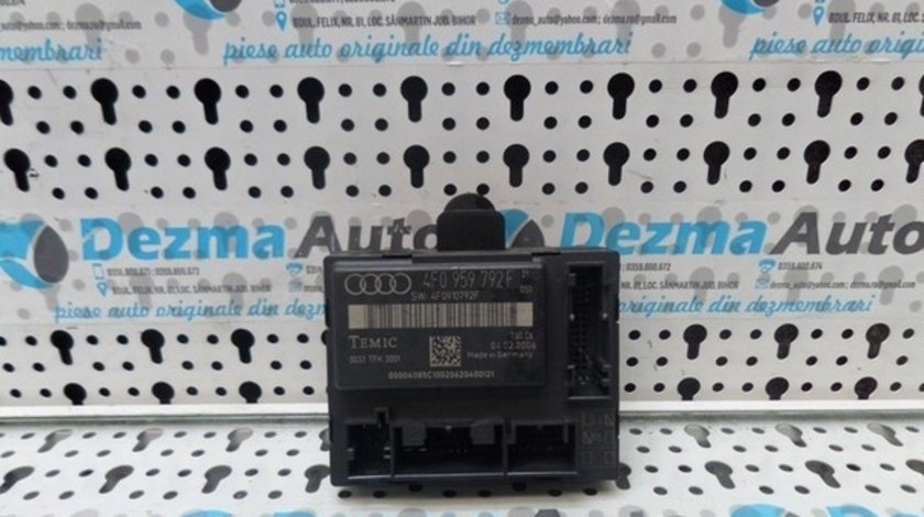 Modul usa dreapta fata 4F0959792F, Audi A6, 4F2, 2004-2011 (id:162306)