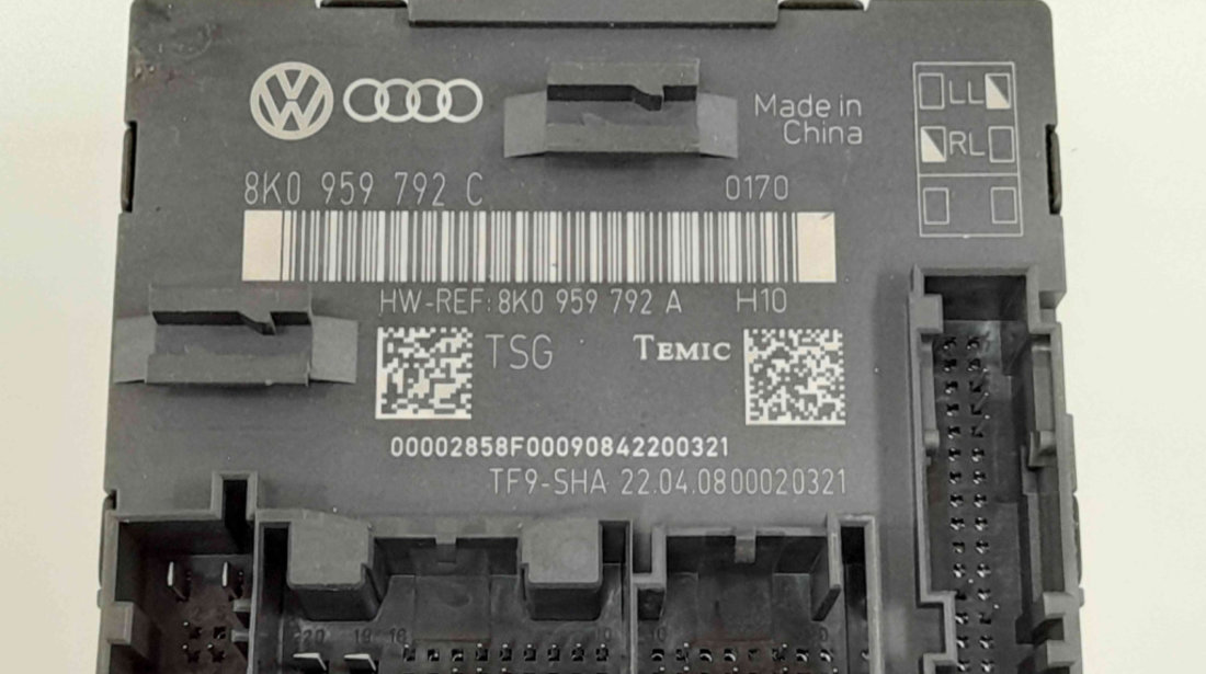 Modul usa dreapta fata 8K0959792C Audi A4 (8K2, B8) [Fabr 2008-2015]