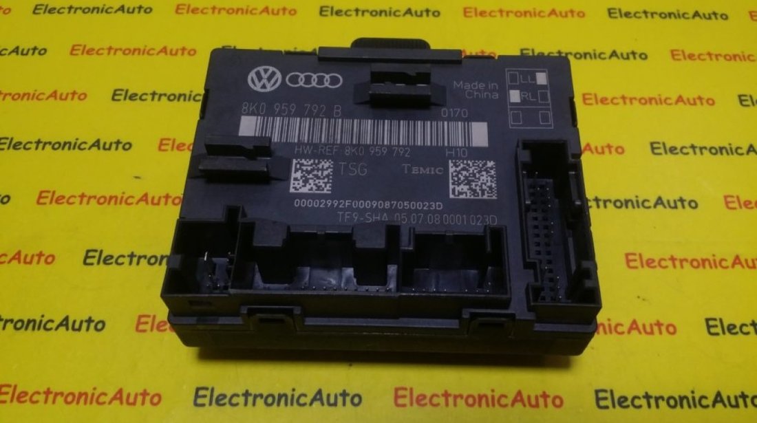 Modul Usa Dreapta Fata Audi A4, 8K0959792B, 8K0959792