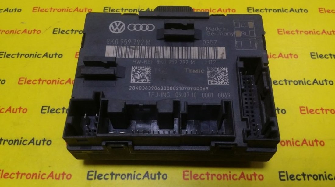 Modul Usa Dreapta Fata Audi A4, A5, Q5, 8K0959792M