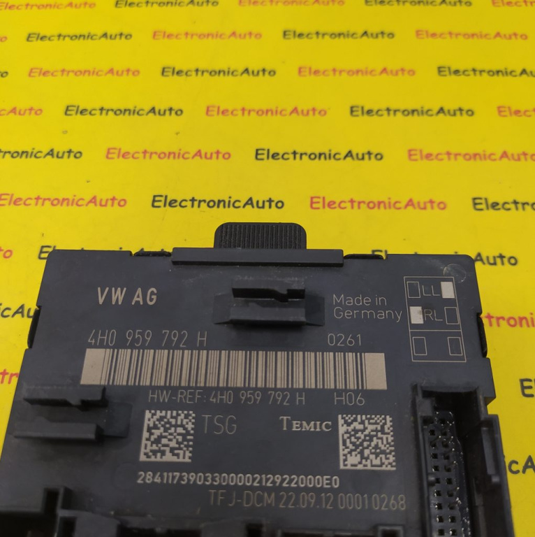 Modul Usa Dreapta Fata Audi A8, 4H0959792H, 4H0959792H