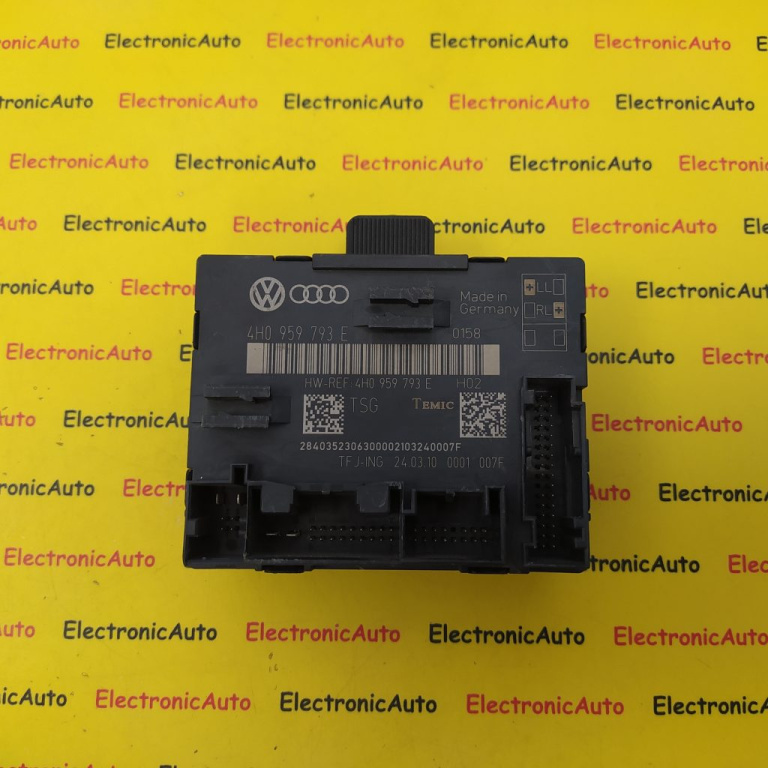 Modul Usa Dreapta Fata Audi A8, 4H0959793E, 4H0959793E