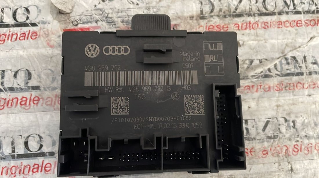 Modul usa dreapta fata ( Keyless Entry, Side Assist, Camere 360 ) Audi RS6 cod: 4G8959792J