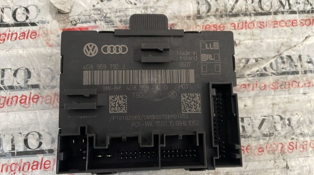 Modul usa dreapta fata ( KeylessEntry, Side Assist, 360 ) Audi A6 C7 AllRoad Quattro cod: 4G8959792J