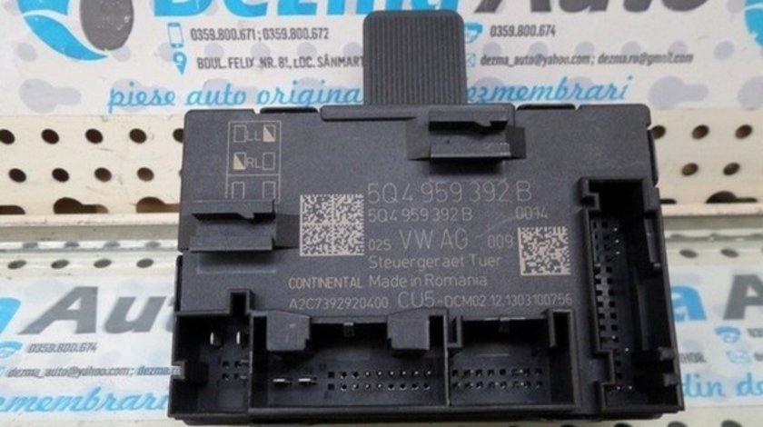 Modul usa dreapta fata Skoda Octavia Combi 2.0tdi, 5Q4959392B