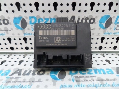 Modul usa dreapta spate 4F0959794F, Audi A6, 4F2, 2004-2011 (id:162308)